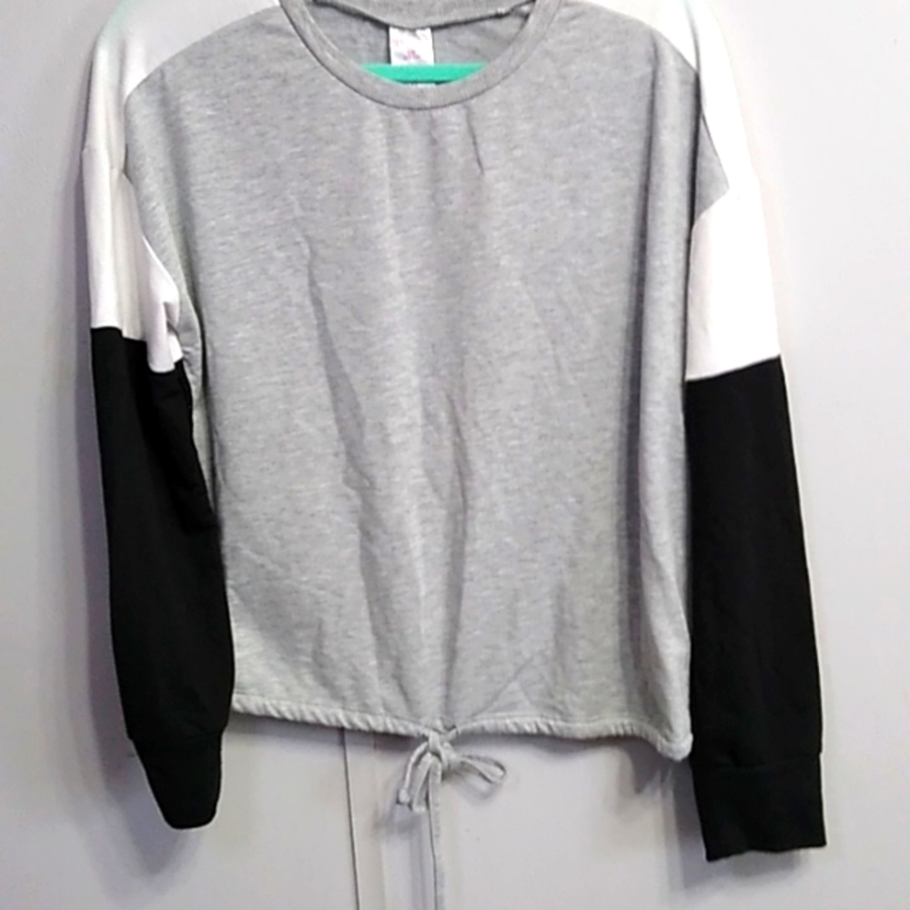 NOBO block sleeves drawstring shirt SZ L